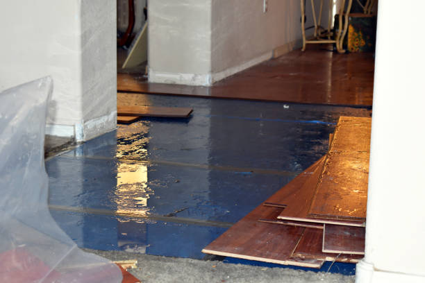 Professional Flood Damage Restoration technician working in Porter, TX